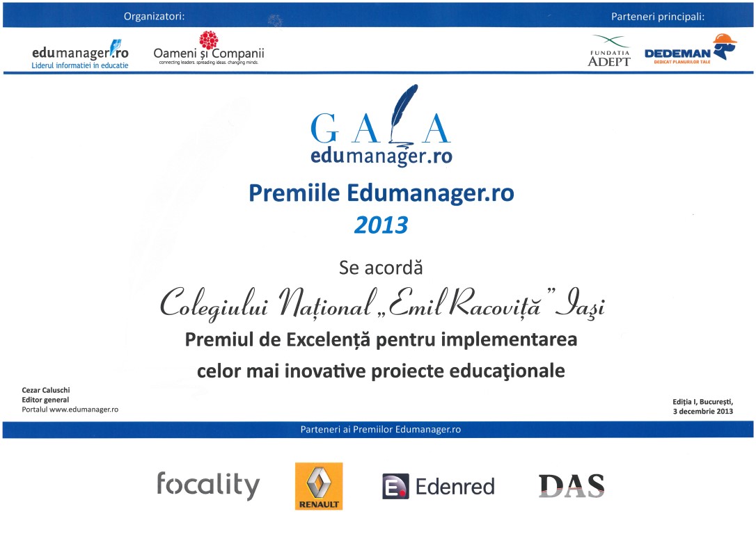 Diploma excelenta